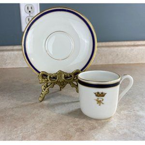 Theodore Haviland Limoges France Crown Royal Demitasse Tea Cup and Saucer